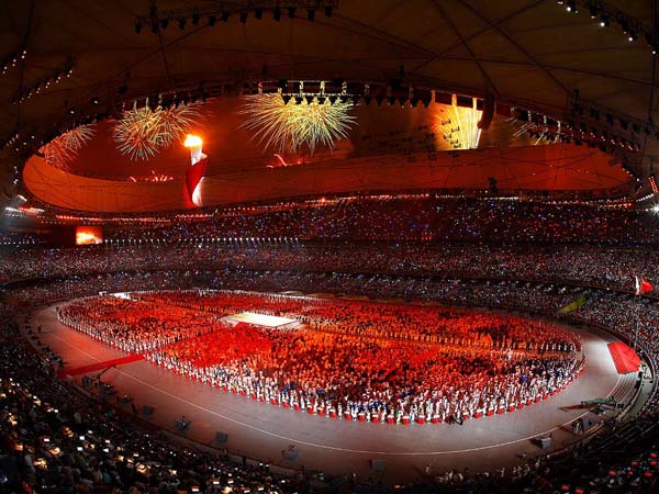 2008年8月8日，北京奥运会开幕式
